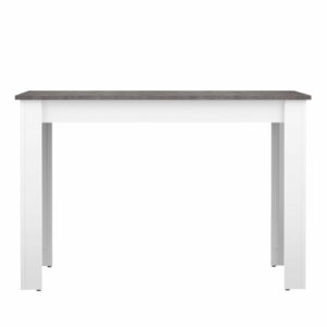 Biely jedálenský stôl s doskou v dekore betónu 110x70 cm Nice - TemaHome