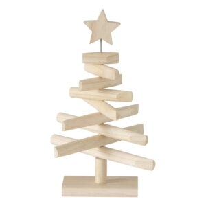 Drevený dekoratívny vianočný stromček Boltze Jobo