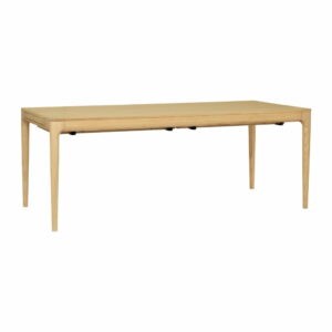 Rozkladací jedálenský stôl z dubového dreva 90x200 cm Heart