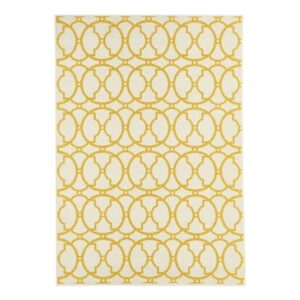 Béžovo-žltý vonkajší koberec Floorita Interlaced