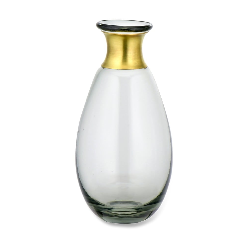 Sivá sklenená váza Nkuku Miza