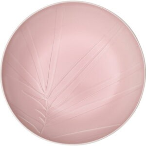 Bielo-ružová porcelánová servírovacia miska Villeroy & Boch Leaf