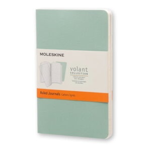 Zelený linajkový zápisník Moleskine Volant