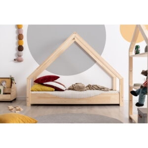 Domčeková detská posteľ z borovicového dreva Adeko Loca Elin