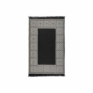 Béžovo-čierny obojstranný koberec Athena