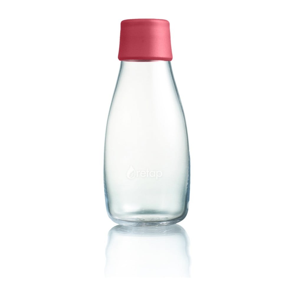 Malinovoružová sklenená fľaša ReTap s doživotnou zárukou