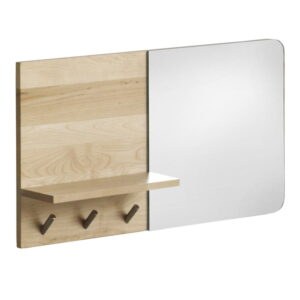 Nástenné zrkadlo s poličkou z brezového dreva Geese Stockholm