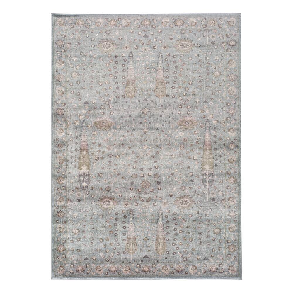 Sivý koberec z viskózy Universal Lara Ornament