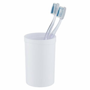 Biely plastový téglik na zubné kefky Vigo - Allstar