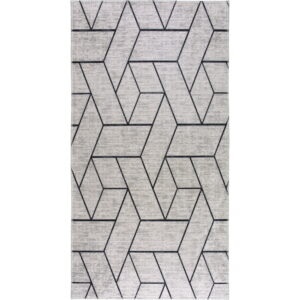 Svetlosivý umývateľný koberec 80x150 cm - Vitaus