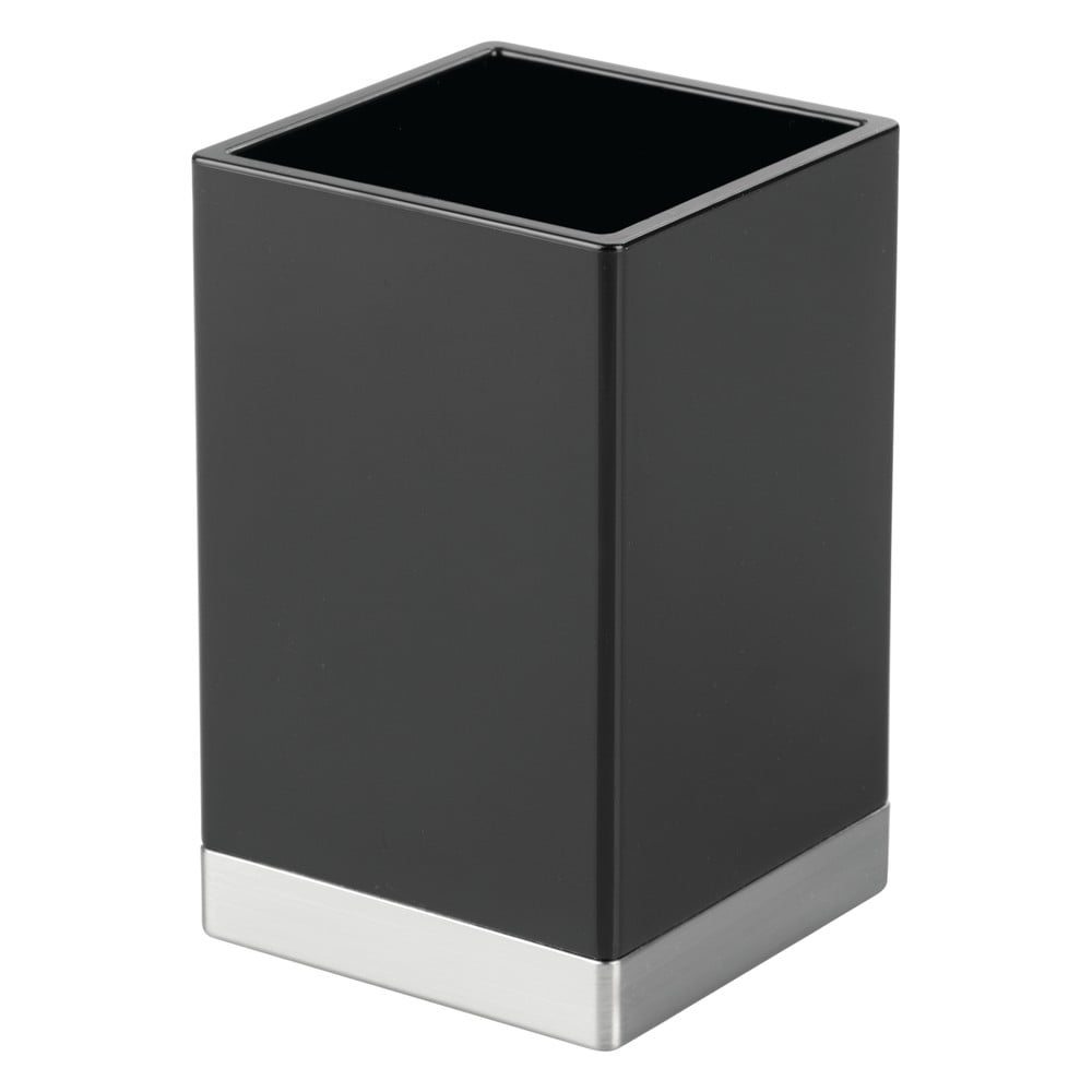 Čierny úložný box iDesign Clarity
