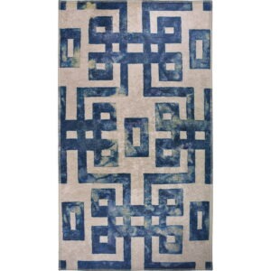 Modrý/béžový koberec 180x120 cm - Vitaus