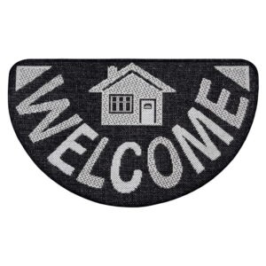 Antracitovosivá rohožka Hanse Home Weave Big Welcome