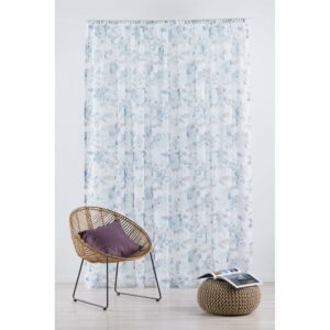 Biela/modrá záclona 300x260 cm Elsa – Mendola Fabrics