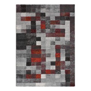 Červeno-sivý koberec 80x150 cm Fusion - Universal