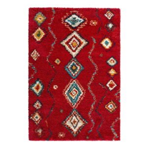 Červený koberec Mint Rugs Geometric