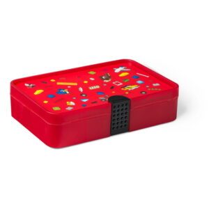 Červený úložný box s priehradkami LEGO® Iconic