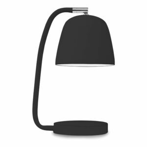 Čierna stolová lampa s kovovým tienidlom (výška 28 cm) Newport – it's about RoMi