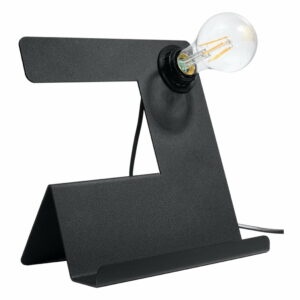Čierna stolová lampa (výška  24 cm) Gabriel – Nice Lamps