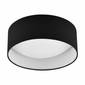 Čierne LED stropné svietidlo ø 30 cm Locarno – Trio