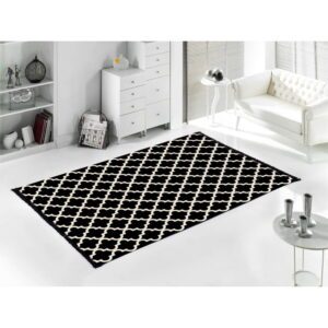 Čierno-biely obojstranný koberec Madalyon