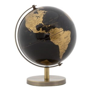 Dekorácia v tvare glóbusu Mauro Ferretti Globe Bronze