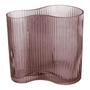Hnedá sklenená váza PT LIVING Wave