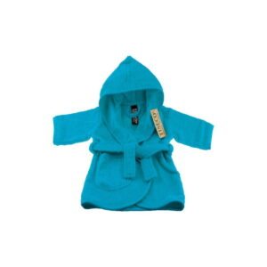Modrý bavlnený detský župan veľkosť 0-12 mesiacov - Tiseco Home Studio