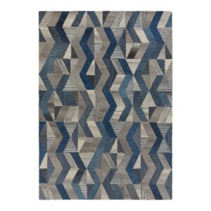Modrý vlnený koberec Flair Rugs Asher