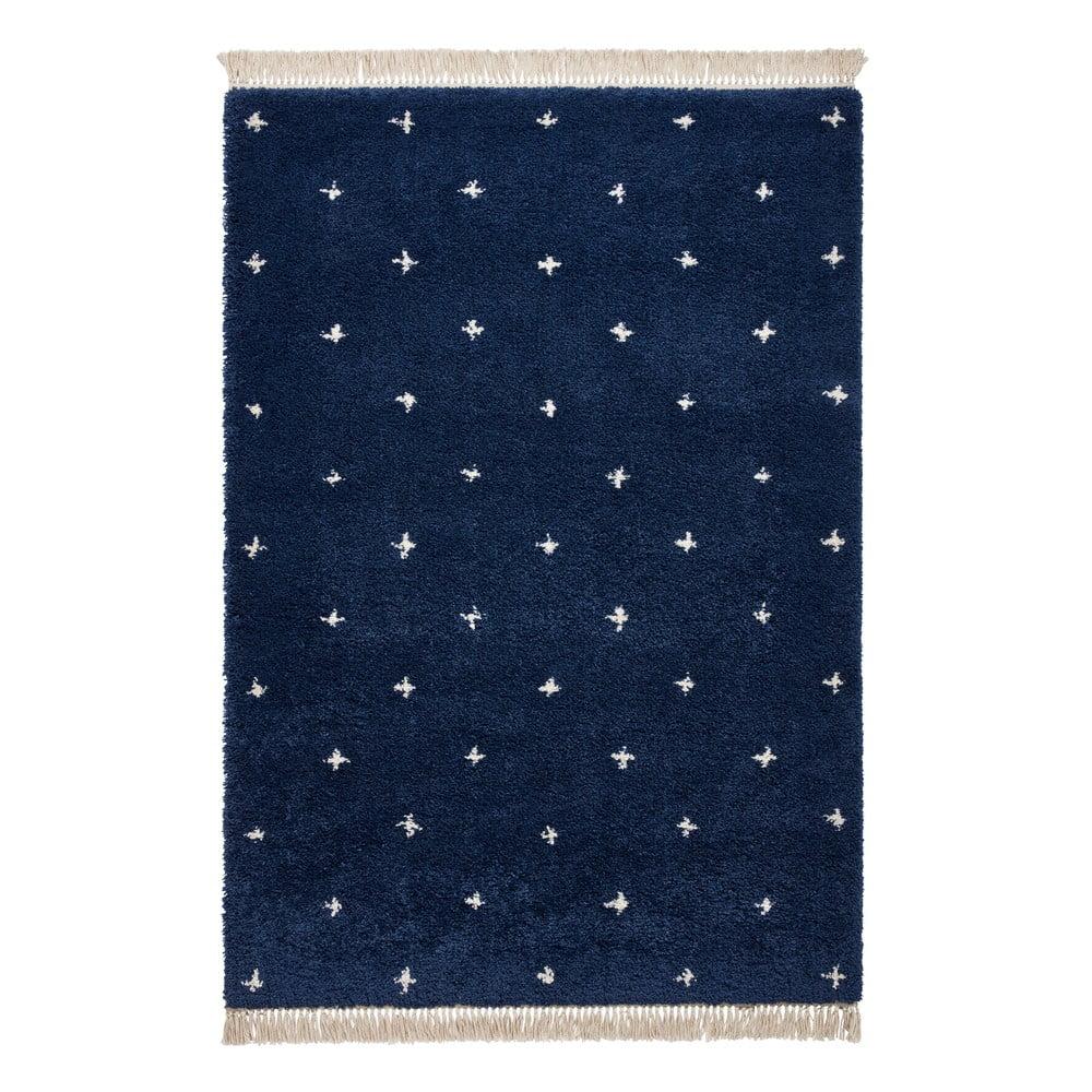 Námornícky modrý koberec Think Rugs Boho Dots