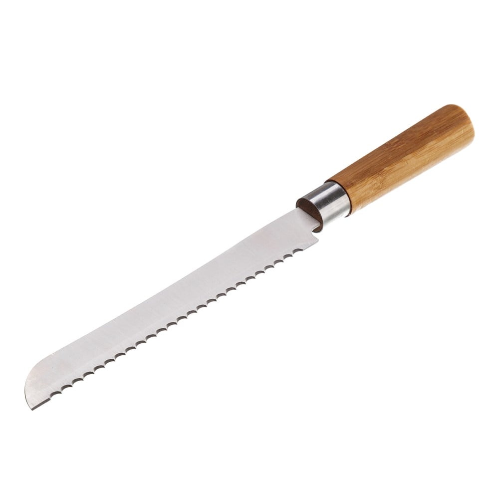 Nôž na pečivo Unimasa z antikoro ocele a bambusu Unisama