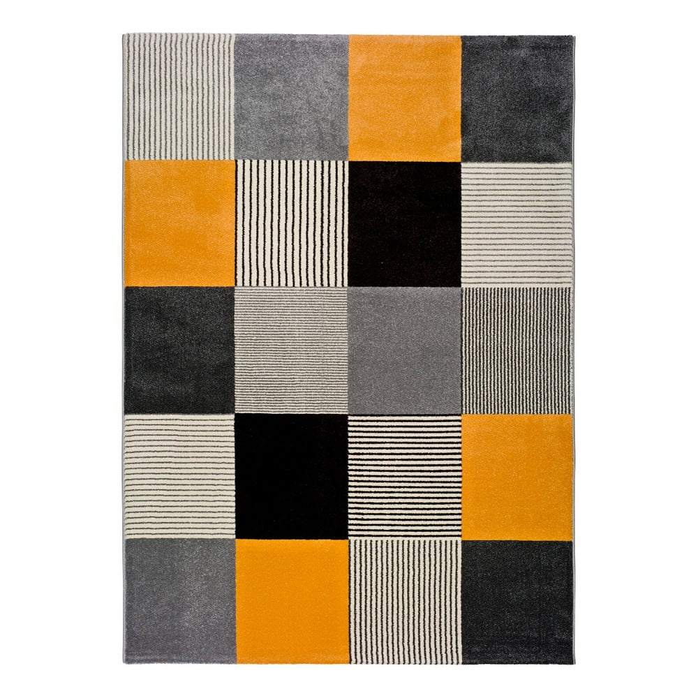 Oranžovo-sivý koberec Universal Gladys Lento
