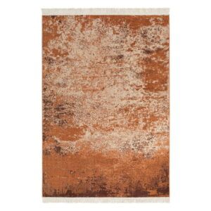 Oranžový koberec s podielom recyklovanej bavlny Nouristan
