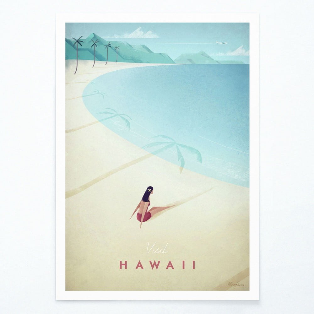 Plagát Travelposter Hawaii