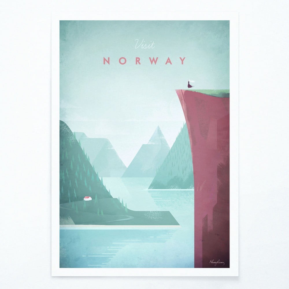Plagát Travelposter Norway