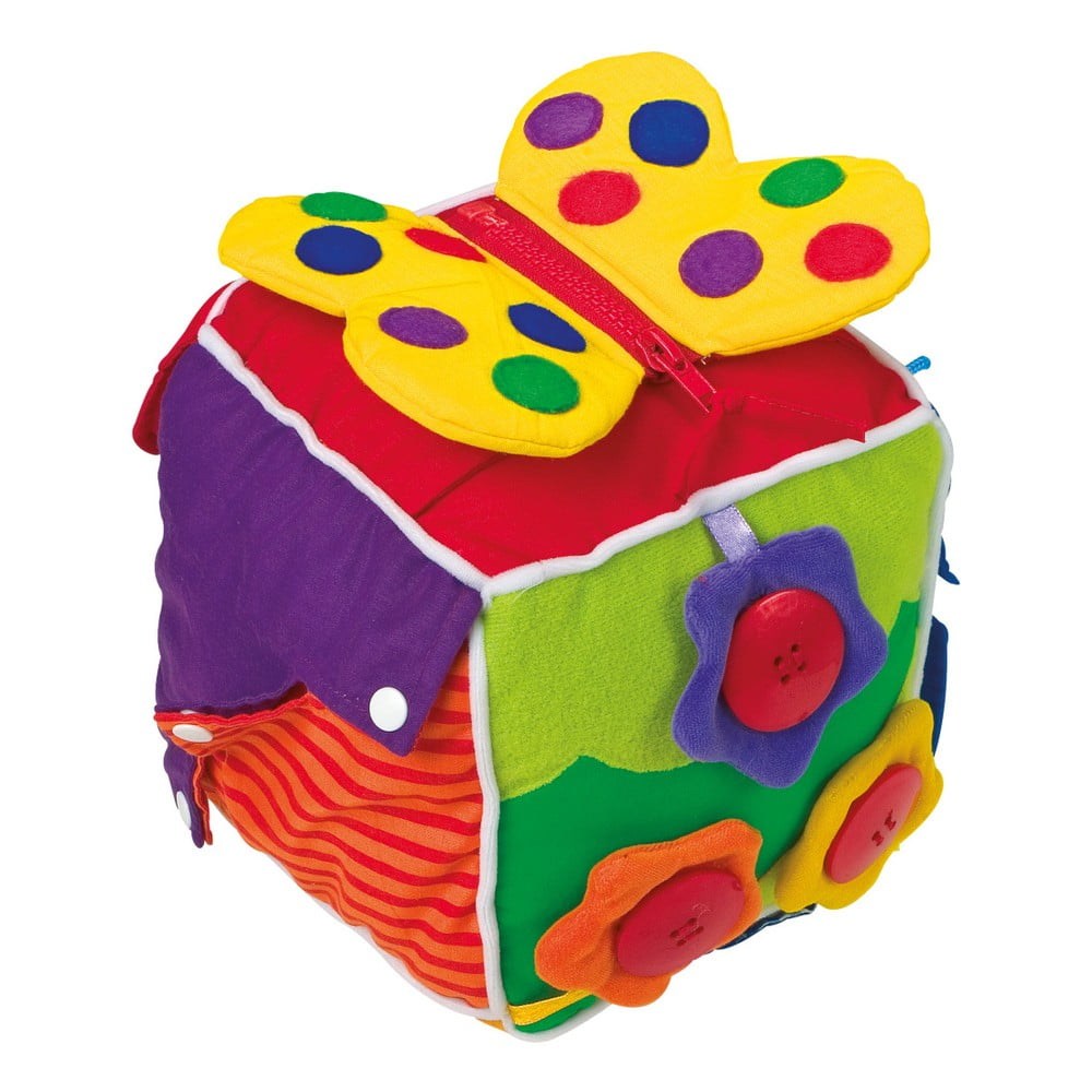 Plyšová kocka pre rozvoj motoriky Legler Baby's Cube
