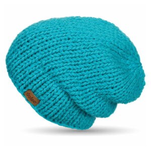 Ručne pletená čapica DOKE Blue Beanie