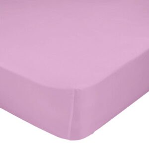 Ružová elastická plachta z čistej bavlny