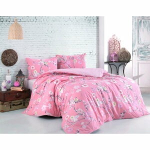 Ružové bavlnené obliečky na jednolôžko 140x200 cm Ardenya – Mijolnir