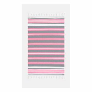 Ružovo-sivá osuška s prímesou bavlny Kate Louise Cotton Collection Line Pink Grey