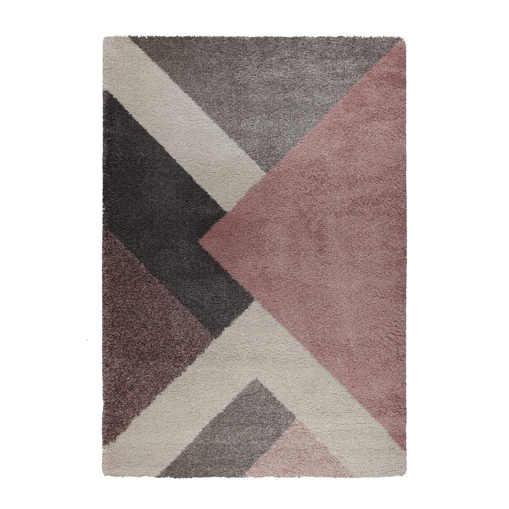 Ružovo-sivý koberec Flair Rugs Zula