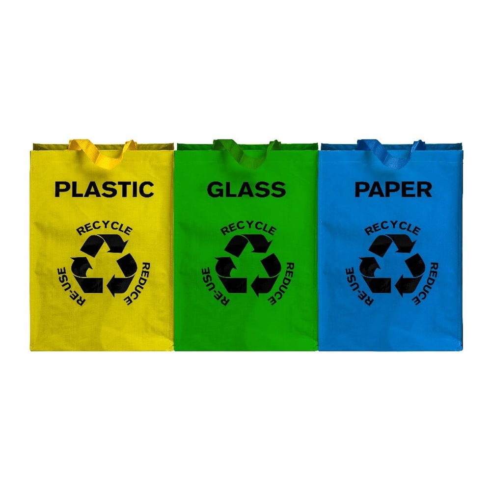 Sada 3 tašiek na triedený odpad Premier Housewares Eco