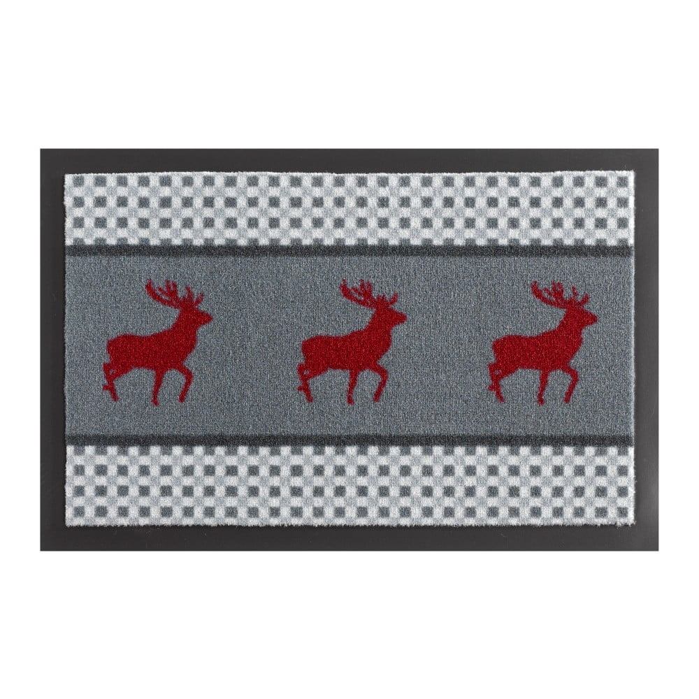 Sivá rohožka Hanse Home Deer