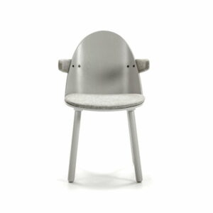 Sivá stolička s rúčkami Teulat Uma