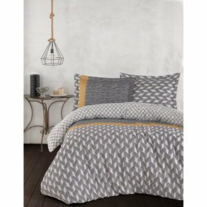 Sivé posteľné obliečky z bavlneného saténu Primacasa by Türkiz Veneto
