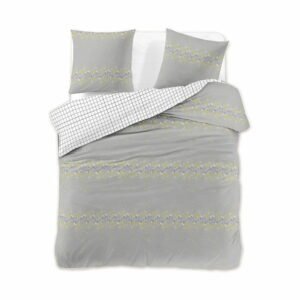 Sivé predĺžené bavlnené obliečky na dvojlôžko 220x200 cm Sparkle – AmeliaHome