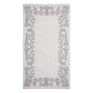 Sivo-béžový bavlnený koberec Vitaus Orkide
