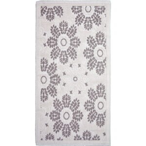 Sivo-béžový bavlnený koberec Vitaus Papatya
