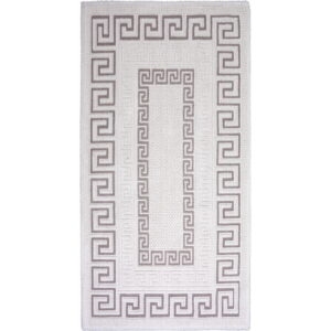 Sivo-béžový bavlnený koberec Vitaus Versace
