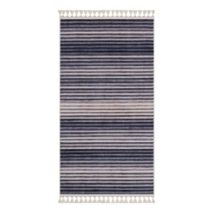 Sivo-béžový umývateľný koberec behúň 300x100 cm - Vitaus